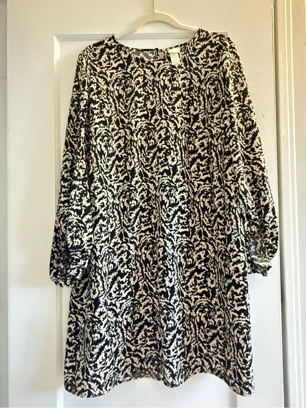 Abstract Animal Print Tunic Dress